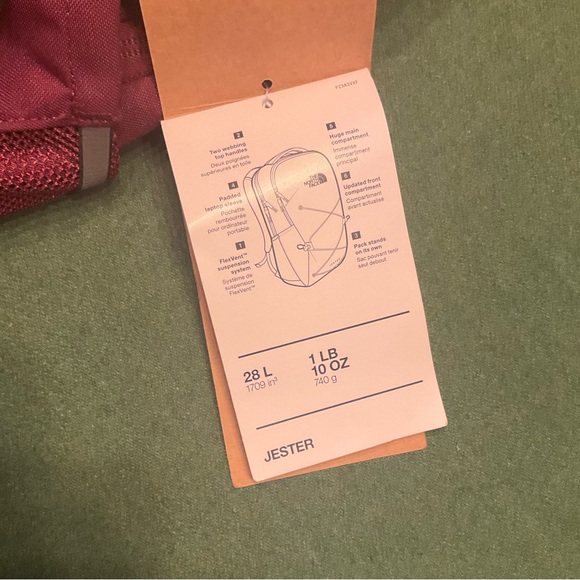 The North Face Jester 28L Backpack TNF Boysenberry/TNF Black - Picture 9 of 13